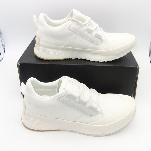 NEW Sorel Out N About III Low Women's 9 Sneakers Shoes Sea Salt Chalk Cream - Picture 2 of 15